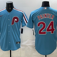 Men's Philadelphia Phillies Andrew Painter #24 Light Blue Alternate Replica Jersey