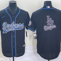 Men's Los Angeles Dodgers Black Team Jersey1 Joint Edition