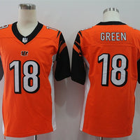 Men's Cincinnati Bengals A.J. Green #18 Orange Game Jersey1