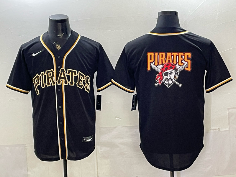 Men's Pittsburgh Pirates Fashion Limited Black Out Jersey