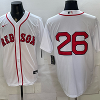 Men's Boston Red Sox Wade Boggs #26 White Replica Player Jersey