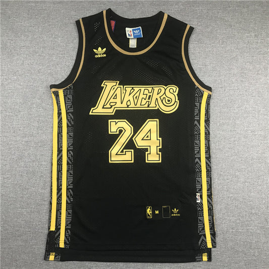 Men's Los Angeles Lakers Kobe Bryant #24 Black Replica Jersey1