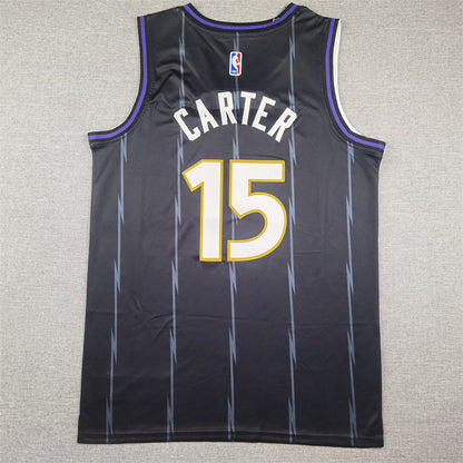 Men's Toronto Raptors Vince Carter #15 Black 2024/25 Swingman Player Jersey1 - City Edition