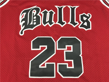 Men's Chicago Bulls Michael Jordan Red 1997-98 Classics Rookie Authentic Jersey1
