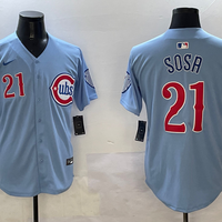 Men's Chicago Cubs Sammy Sosa #21 Baby Blue 2nd Alternate Limited Player Jersey1