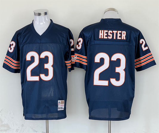 Men's Chicago Bears Devin Hester Mitchell & Ness Navy Legacy Replica Jersey1