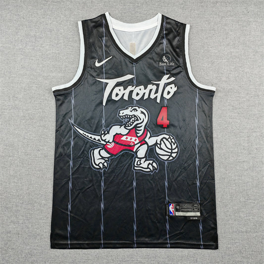 Men's Toronto Raptors Scottie Barnes #4 Black 2025/26 Swingman Jersey - City Edition