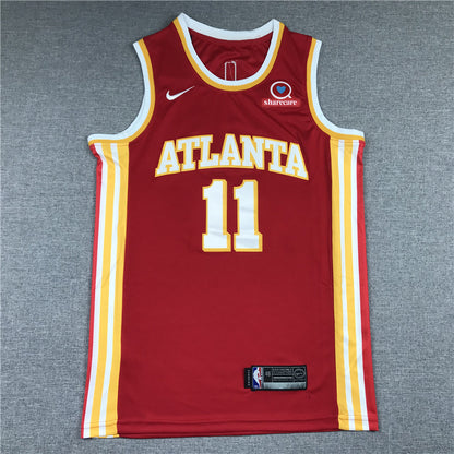 Men's Atlanta Hawks Trae Young #11 Red 2019/20 Swingman Jersey1
