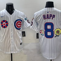 Men's Chicago Cubs Ian Happ #8 White Player Jersey