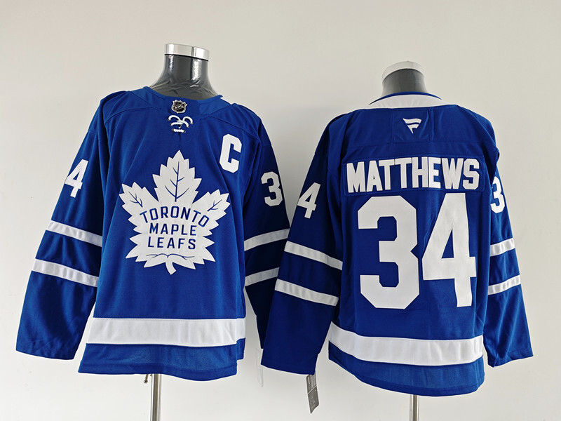 Men's Toronto Maple Leafs Auston Matthews #34 Fanatics Blue Home Premium Jersey