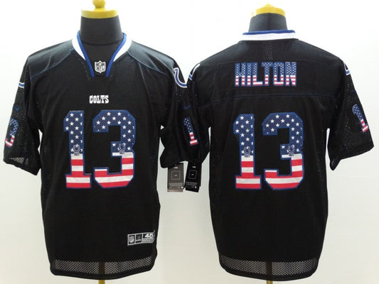 Men's Indianapolis Colts T.Y. Hilton #13 Black Game Jersey1