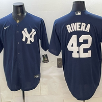 Men's New York Yankees Mariano Rivera #42 Navy Replica Player Jersey