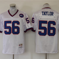 Men's New York Giants Lawrence Taylor Mitchell & Ness White Legacy Replica Jersey1