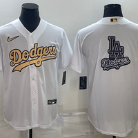 Men's Los Angeles Dodgers White Blank Replica Jersey1