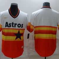 Men's Houston Astros White Home Cooperstown Collection Blank Jersey1