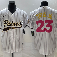Men's San Diego Padres Fernando Tatis Jr. #23 White Replica Team Jersey1 Joint Edition