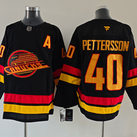 Men's Vancouver Canucks Elias Pettersson #40 Fanatics Black Alternate Premium Player Jersey
