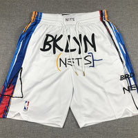 Men's Brooklyn Nets White 2022/23 Basketball Shorts1 City Edition