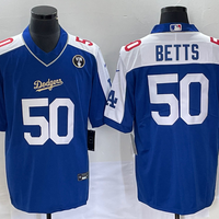 Men's Los Angeles Dodgers Mookie Betts #50 Blue Alternate Player Jersey1
