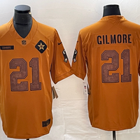 Men's Dallas Cowboys Stephon Gilmore #21 Brown 2023 Salute To Service Retired Player Limited Jersey1