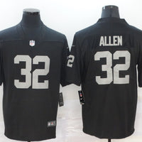 Men's Las Vegas Raiders Marcus Allen #32 Black Game Player Jersey1