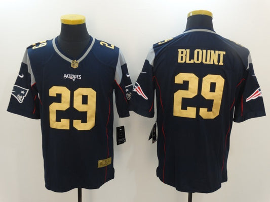 Men's New England Patriots LeGarrette Blount #29 Navy Game Jersey1