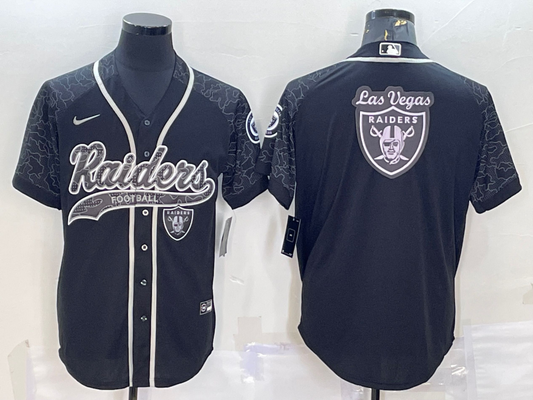 Men's Las Vegas Raiders Black RFLCTV Limited Jersey1