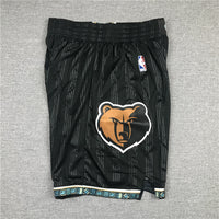 Men's Memphis Grizzlies Black City Edition Basketball Shorts1