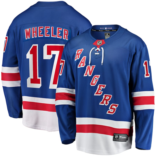 Men's New York Rangers Blake Wheeler #17 Blue Game Jersey1