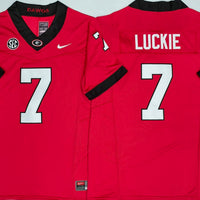 Men's Georgia Bulldogs Lawson Luckie #7 Red Player Game Jersey