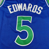 Men's Minnesota Timberwolves Anthony Edwards #5 Blue Swingman Jersey - Icon Edition