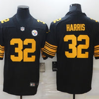 Men's Pittsburgh Steelers Franco Harris #32 Black Alternate Legend Jersey1