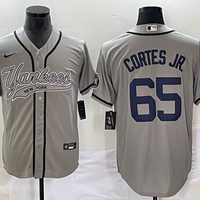 Men's New York Yankees Nestor Cortes Jr. #65 Gray Player Jersey1 Joint Edition