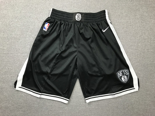 Men's Brooklyn Nets Black Basketball Shorts1