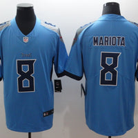 Men's Tennessee Titans Marcus Mariota #8 Light Blue Game Jersey1
