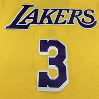 Men's Los Angeles Lakers Anthony Davis #3 Gold 2022/23 Swingman Jersey1 - Icon Edition