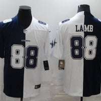 CeeDee Lamb #88 Dallas Cowboys Navy White Game Jersey - JerseysFreak
