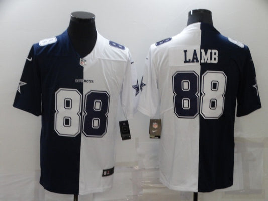 Men's Dallas Cowboys CeeDee Lamb #88 Navy/White Game Jersey1