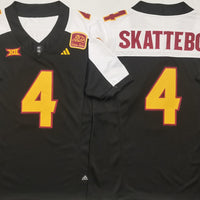 Men's Arizona State Sun Devils Cameron Skattebo #4 Black Game Jersey