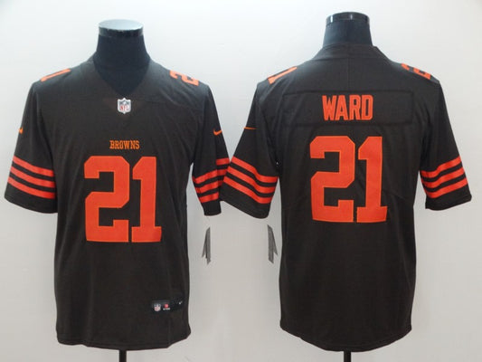 Men's Cleveland Browns Denzel Ward Black Legend Jersey1