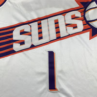 Men's Phoenix Suns Devin Booker #1 White 2023/24 Fast Break Replica Jersey1 - Association Edition