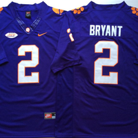Men's Clemson Tigers Kelly Bryant #2 Purple Game Jersey