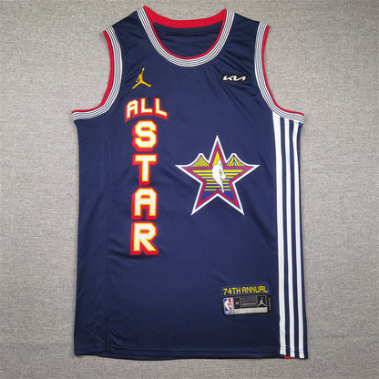 Men's Minnesota Timberwolves Anthony Edwards #5 Navy 2025 NBA All-Star Game Swingman Player Jersey1