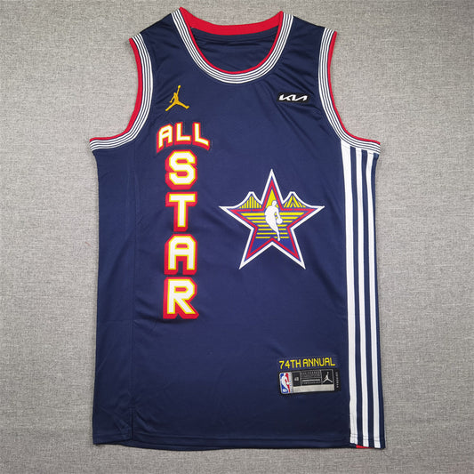 Men's Minnesota Timberwolves Anthony Edwards #5 Navy 2025 NBA All-Star Game Swingman Player Jersey1