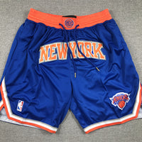 Men's New York Knicks Blue Icon Edition Pocket Shorts1