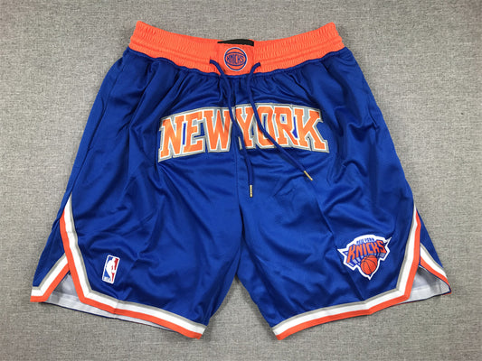 Men's New York Knicks Blue Icon Edition Pocket Shorts1
