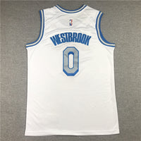 Men's Los Angeles Lakers Russell Westbrook #0 White 2020/21 Swingman Jersey1