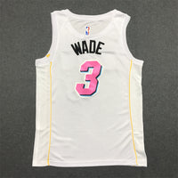 Men's Miami Heat Dwyane Wade #3 White Swingman Jersey1 - City Edition