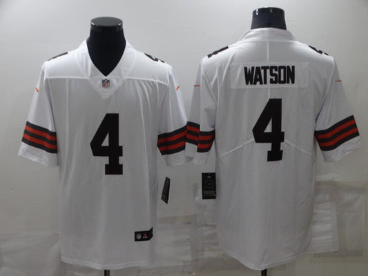 Men's Cleveland Browns Deshaun Watson #4 White Game Jersey1