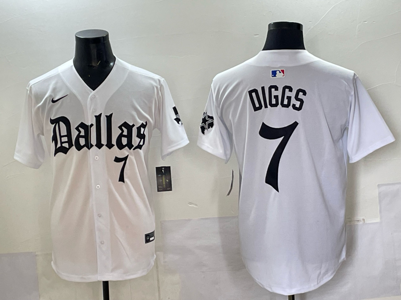 Trevon Diggs #7 Dallas Cowboys White Team Game Player Jersey - JerseysFreak